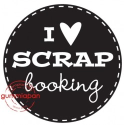 Tampon Gummiapan - I love SCRAPbooking