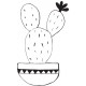 Tampon Cactus Fleur 01