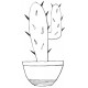 Rubber stamp - Cactus 02