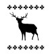 Rubber stamp - Scandinavian Style Deer