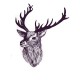 Rubber stamp - Deer Head