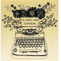 Retro Typewriter Fleurie Un jour, une histoire ...