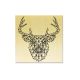 Rubber stamp - Deer Head Lines