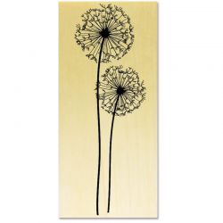 Rubber stamp - Dandelions with stem