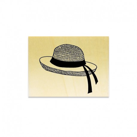 Rubber stamp - Straw hat