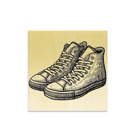 Rubber stamp - Pair of sneakers