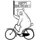 Happy Birthday Ours Vélo