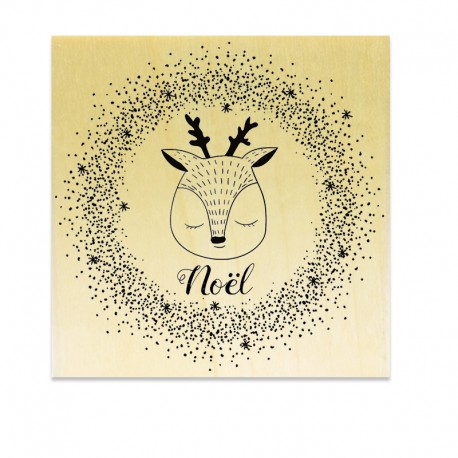 COLLECTION - Tendre Noël - Couronne Noel Petit Cerf