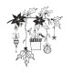 COLLECTION - Classic Christmas - Branches Oiseau Poinsintta