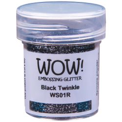 Poudre à embosser Wow - Black Twinkle - Noir (Paillettes)