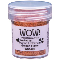 Poudre à embosser Wow - Golden Flame (paillettes)