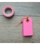 Neon Pink Kraft tags 35 x 70 mm (set of 10)